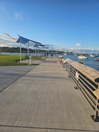 Pier is a short walk away