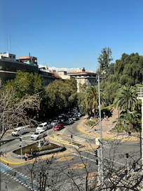 Room view to the entry of St Lucia Hill ( huge park)