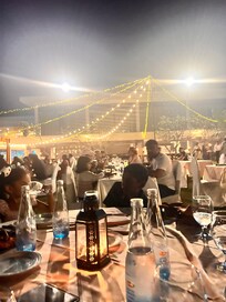 Buffet dinner on the lawn