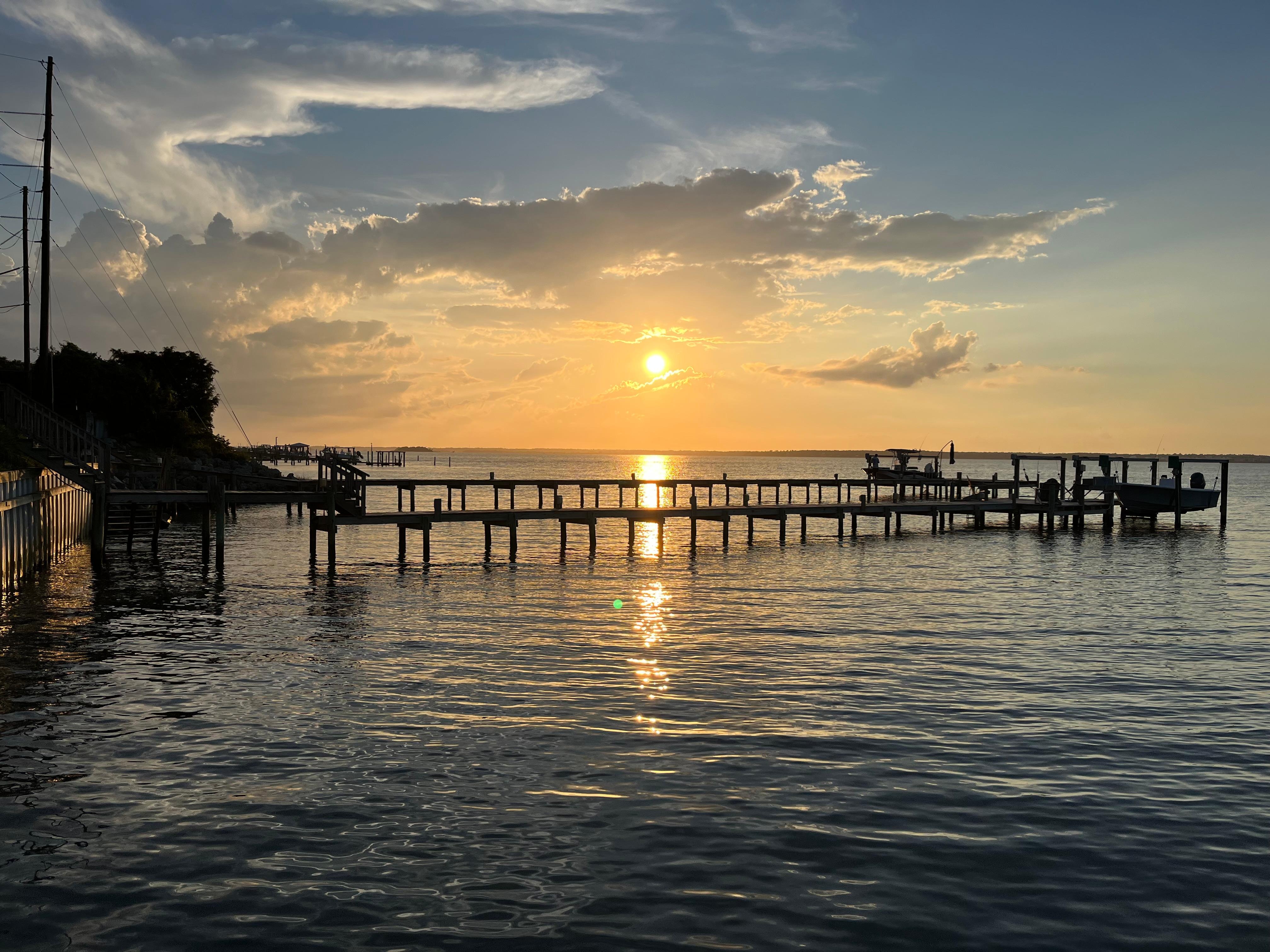 Sunset from our Pier