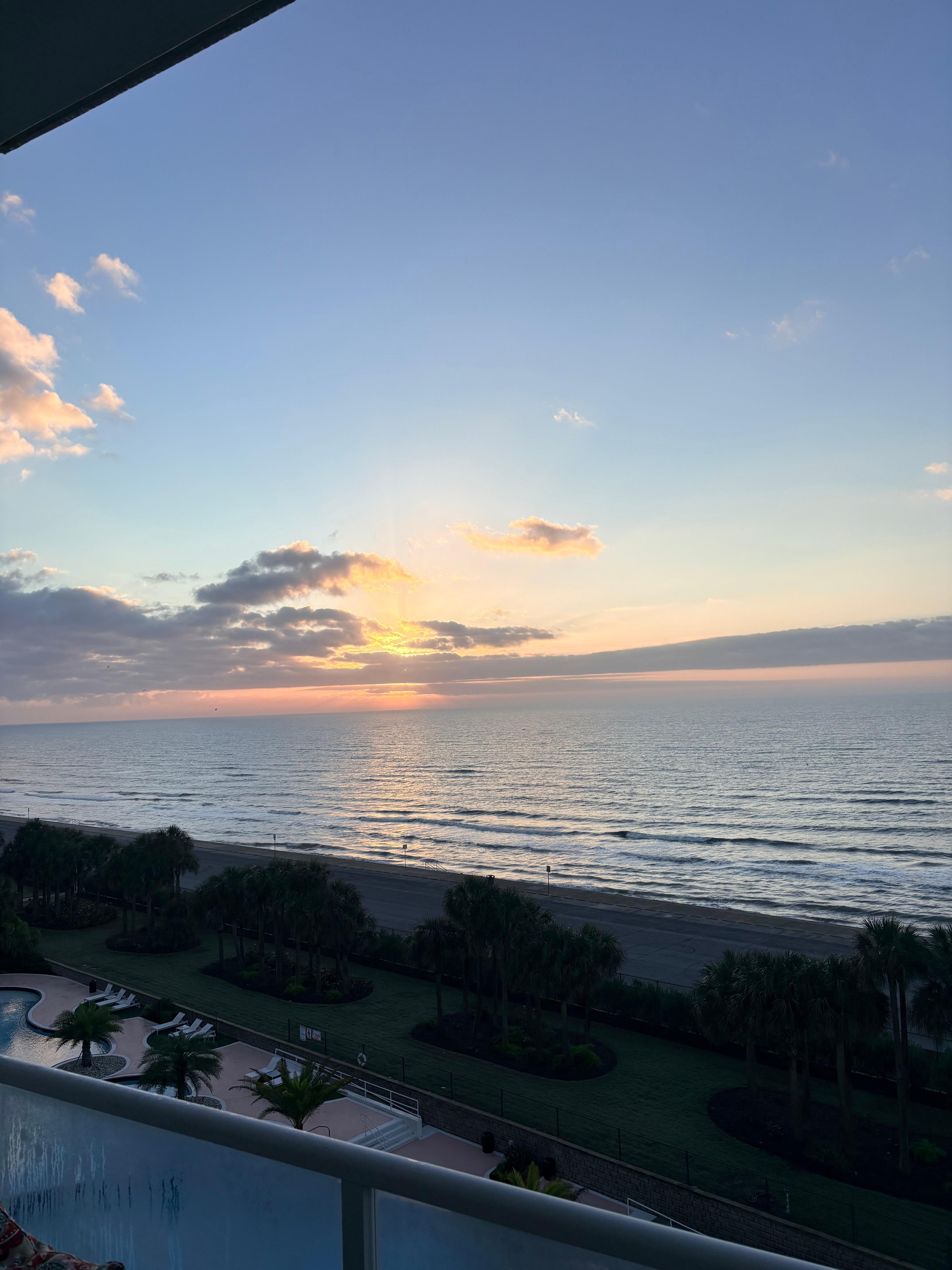 View from our balcony 