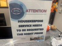 Sign was not prominently located