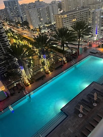 our balcony looked over the pool