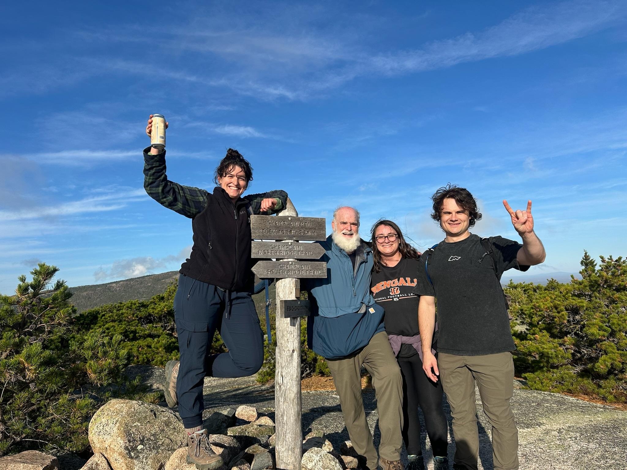 Concurring Precipice trail