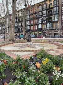 Fountain close by near church