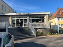 Entrance to reception