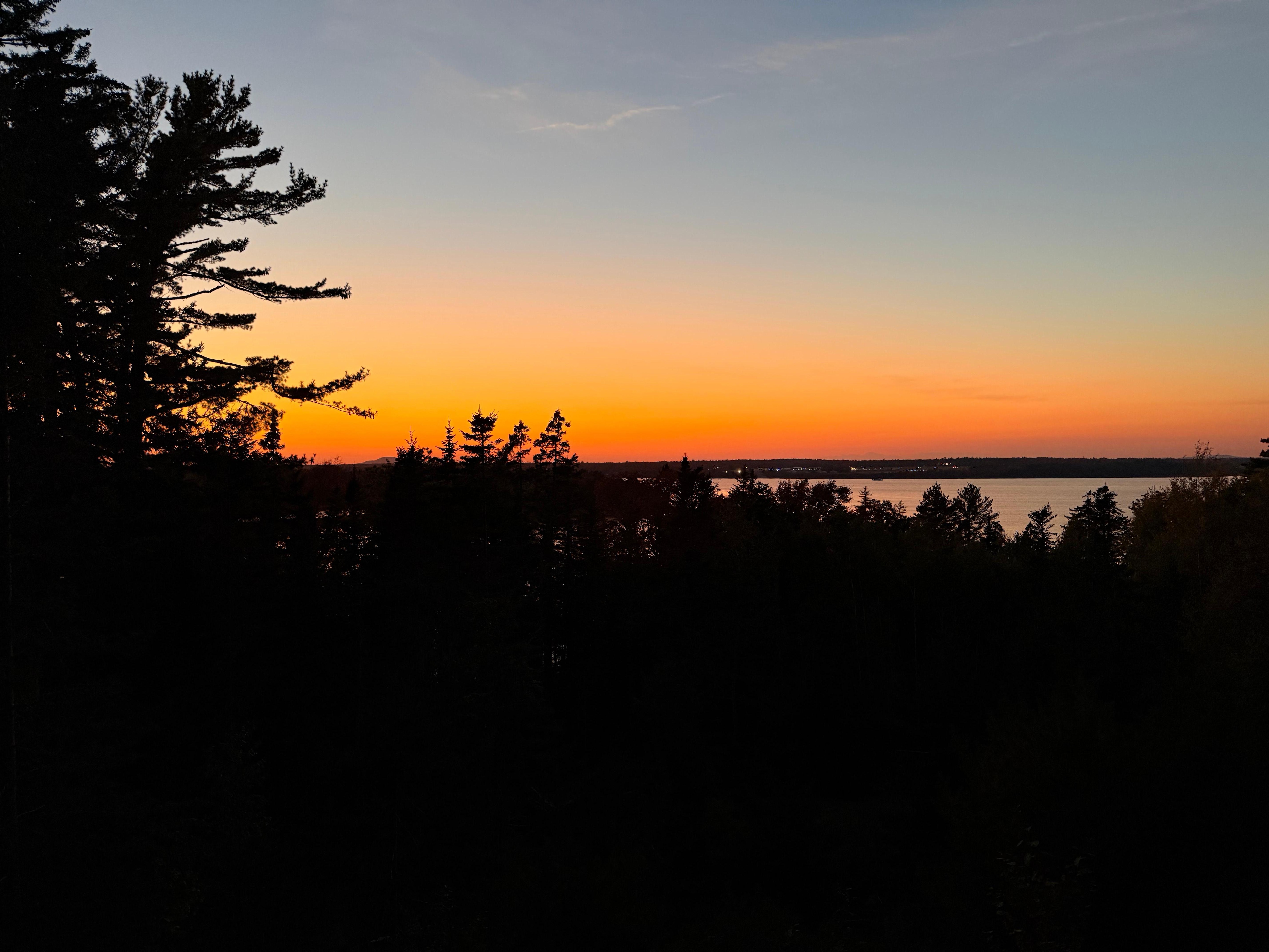 Sunset from the balcony