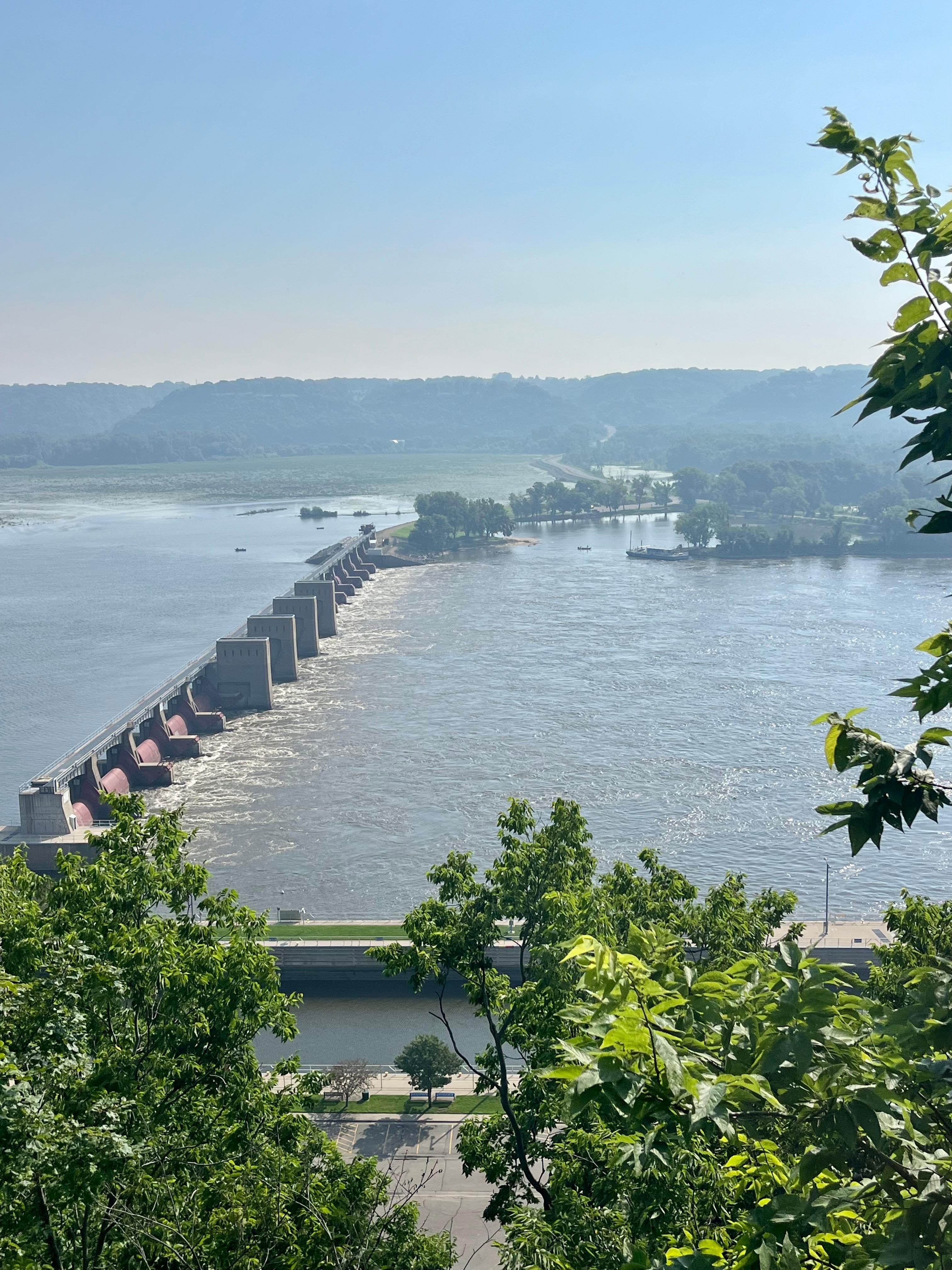 Lock 11 on Mississippi River. 