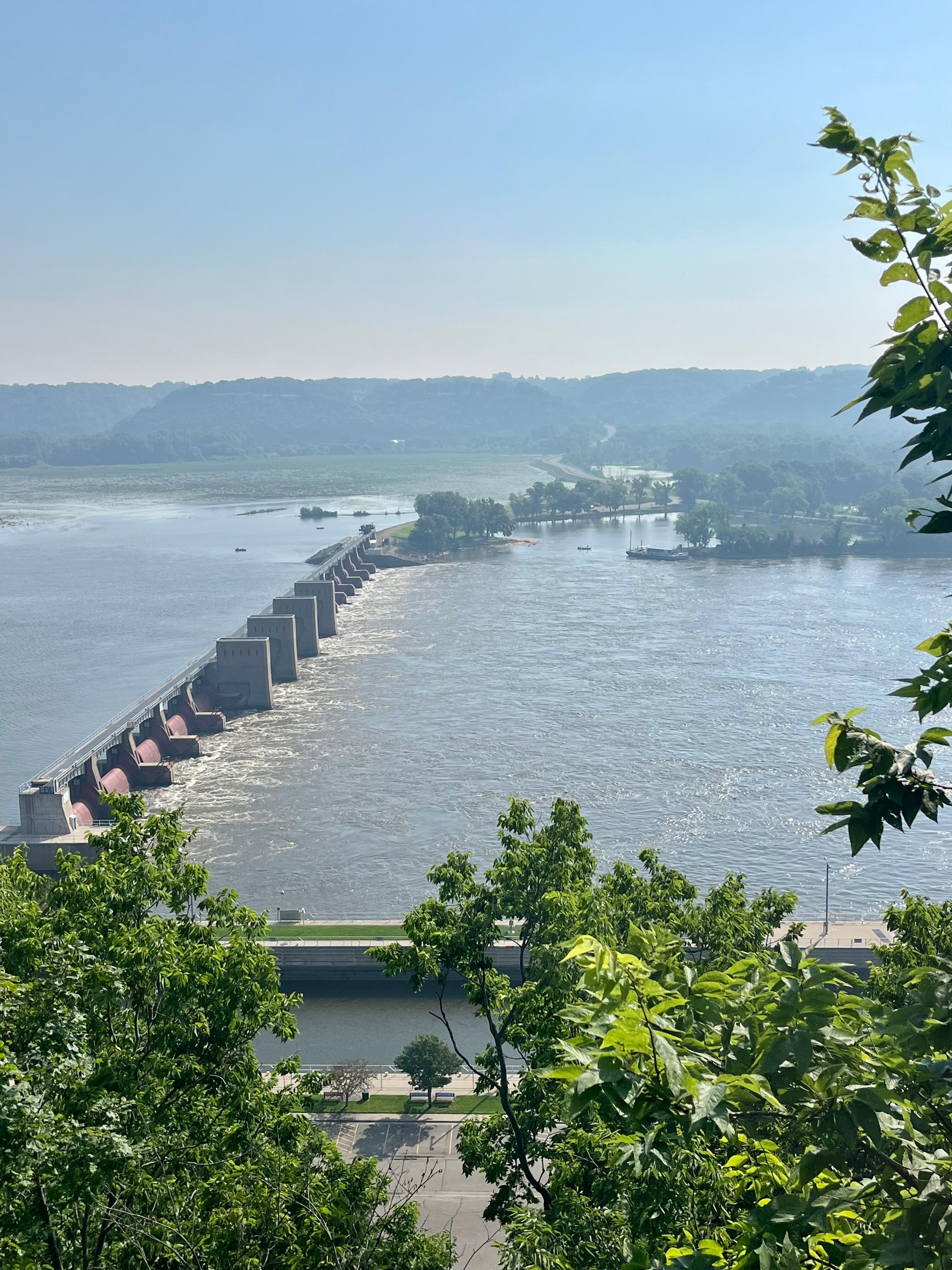 Lock 11 on Mississippi River. 