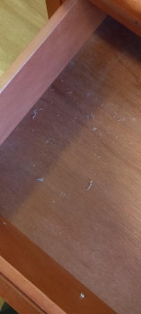 Ends utrymmet att lÀgga sina klÀder i i hela rummet. SÄ allt fick vara kvar i vÀskan