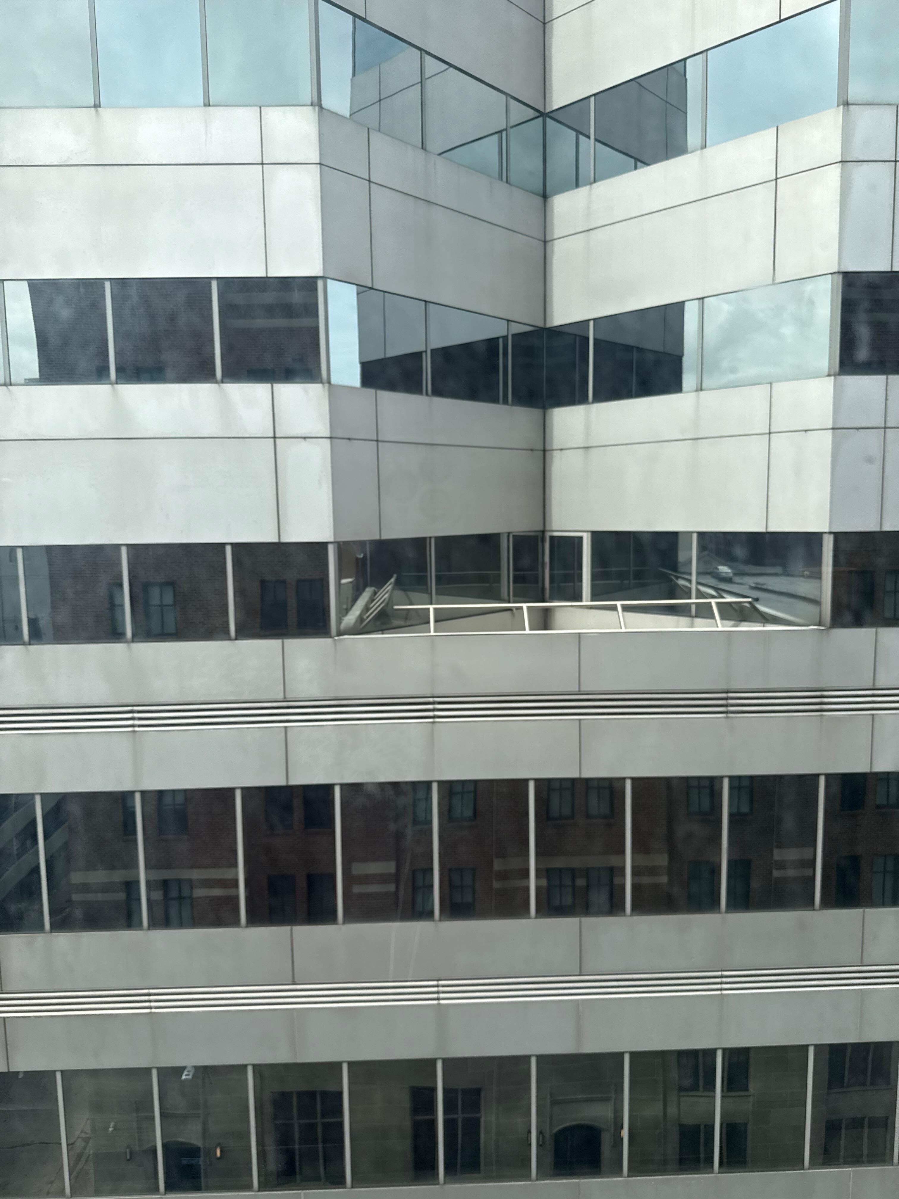 View from my 8th floor room. I had asked for a higher floor room hoping for a view and they technically accommodated the request but this was the only thing I could see. Disappointed.
