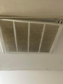 filthy air vent upstairs
