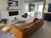 Only couch in the home..no comfortable sitting anywhere