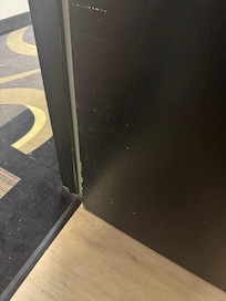 The front door the the room