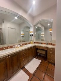 One of the bathrooms in our suite