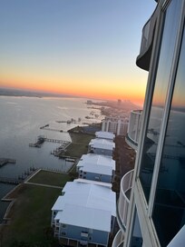 View looking east from balcony