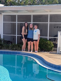 Outside our patio by the pool