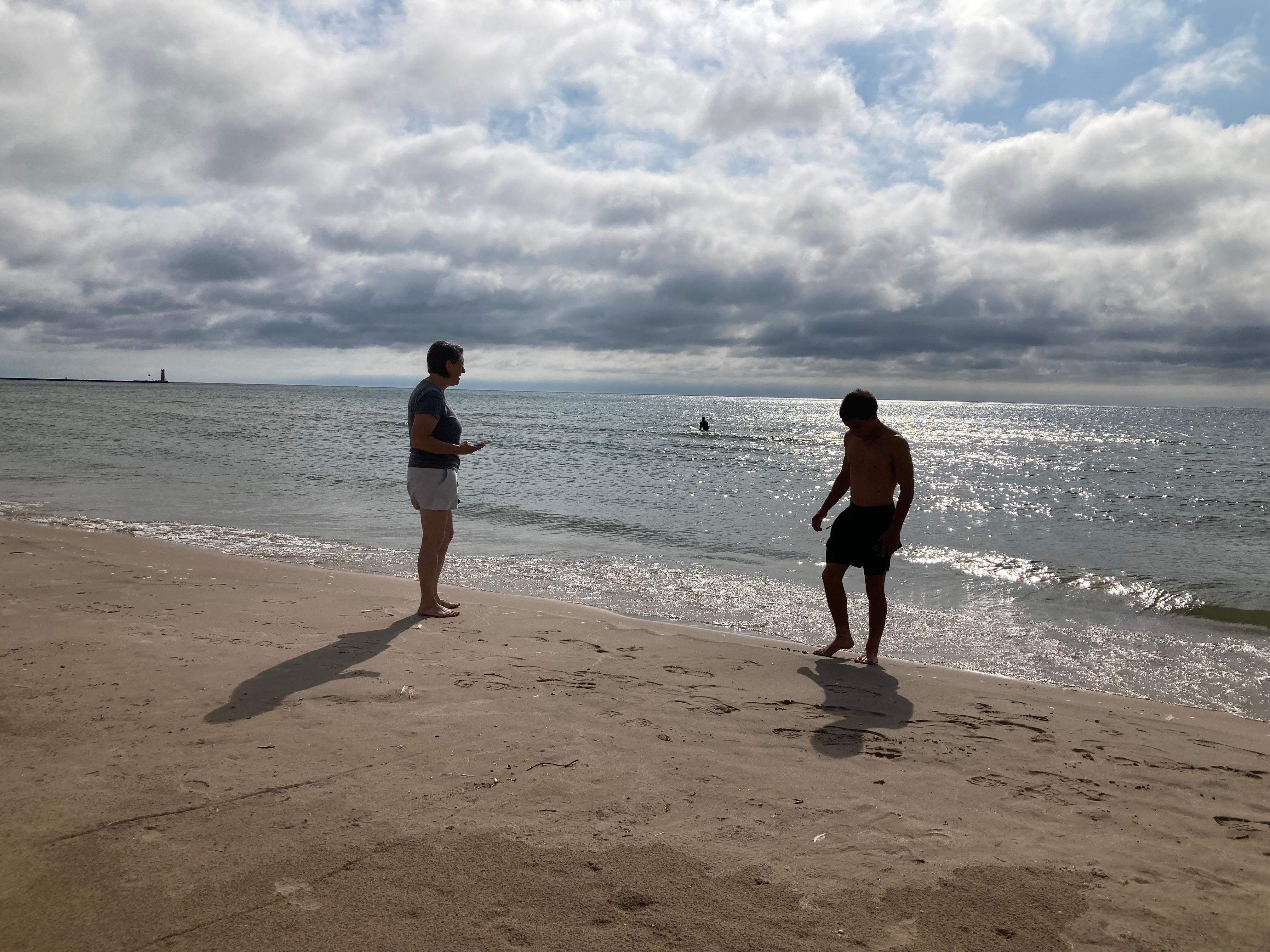 Every day was beach day most of the day.  An easy path across the dunes.