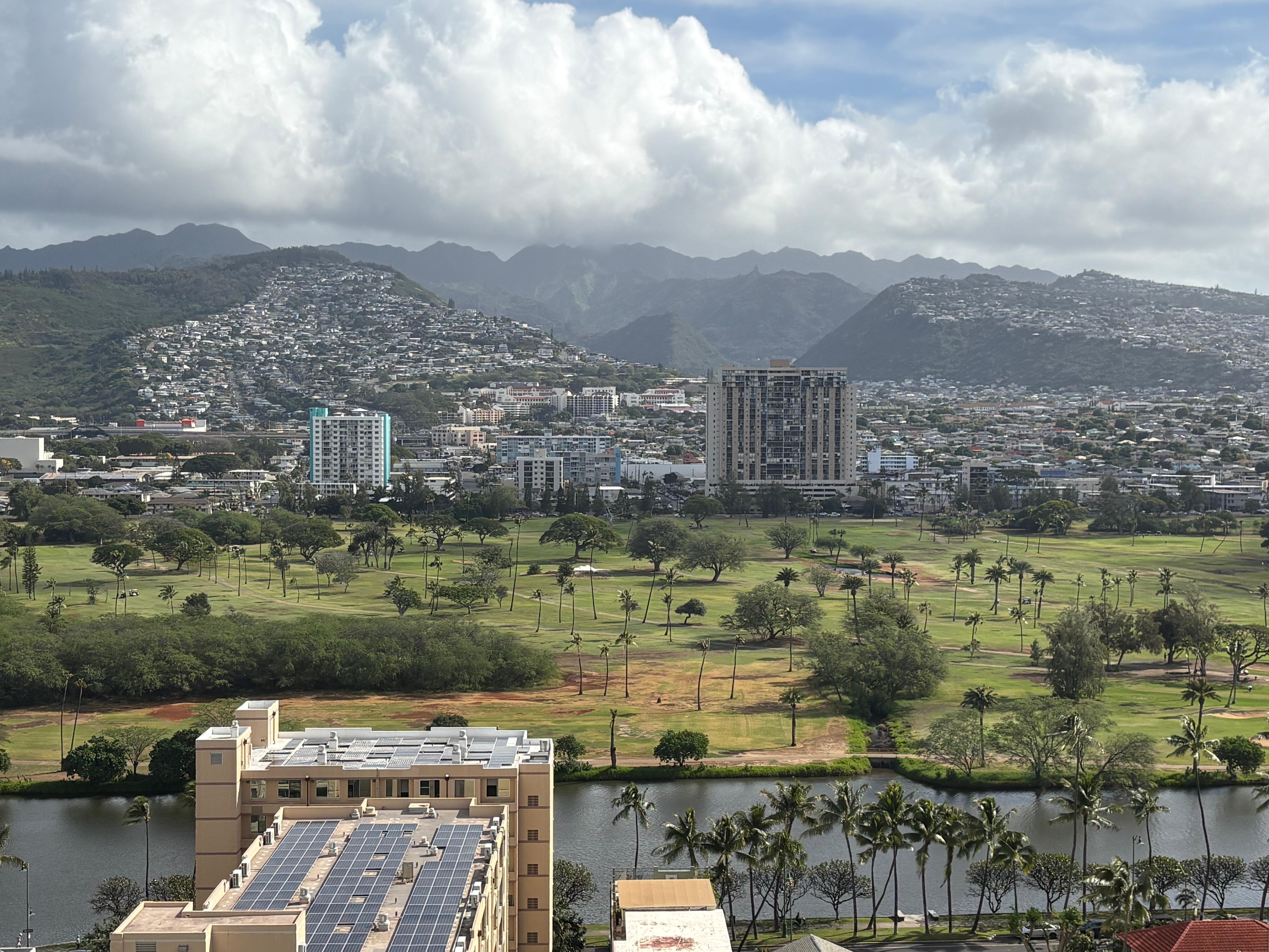 View of rear of condo
