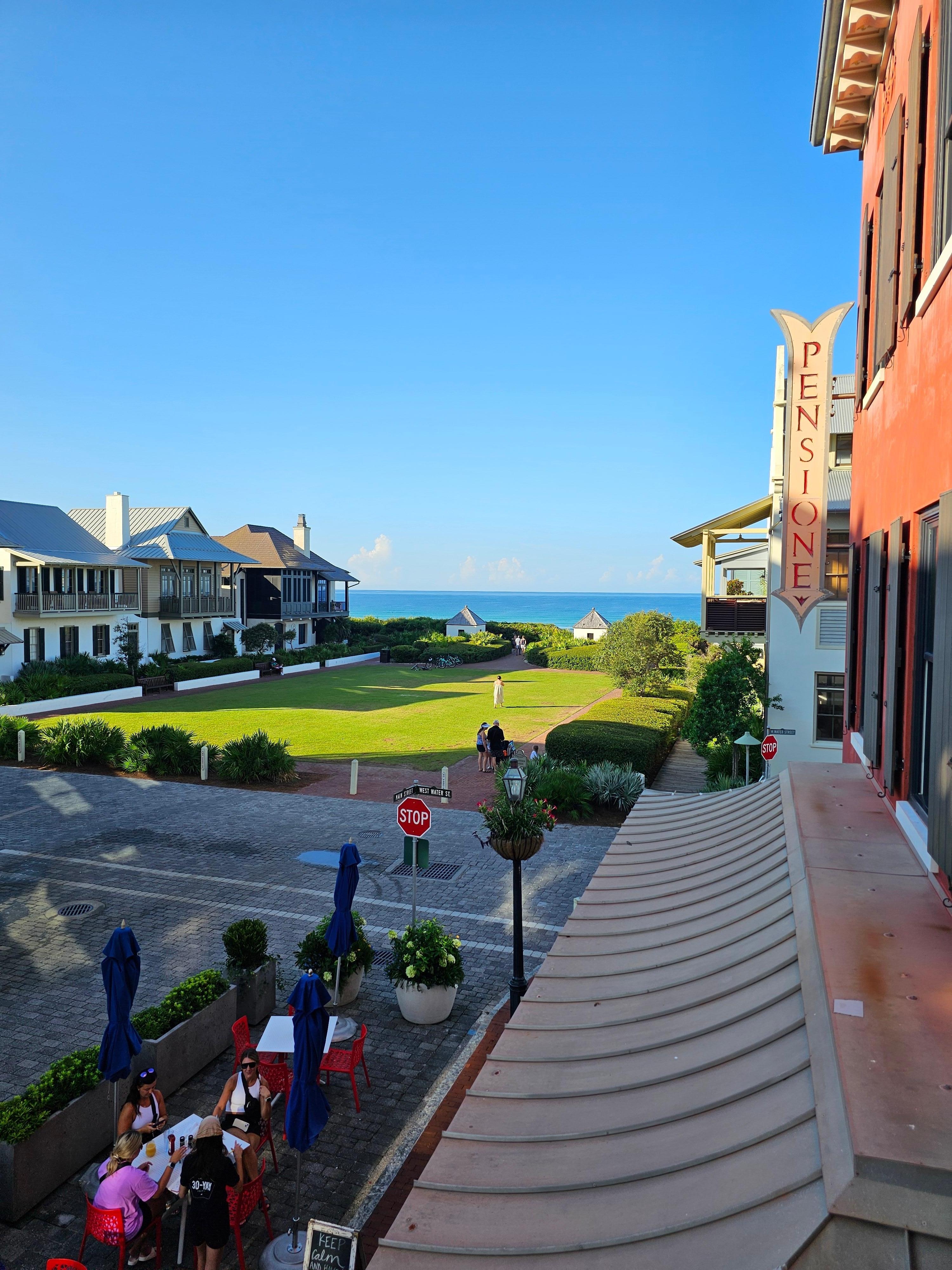 The view South towards the Gulf