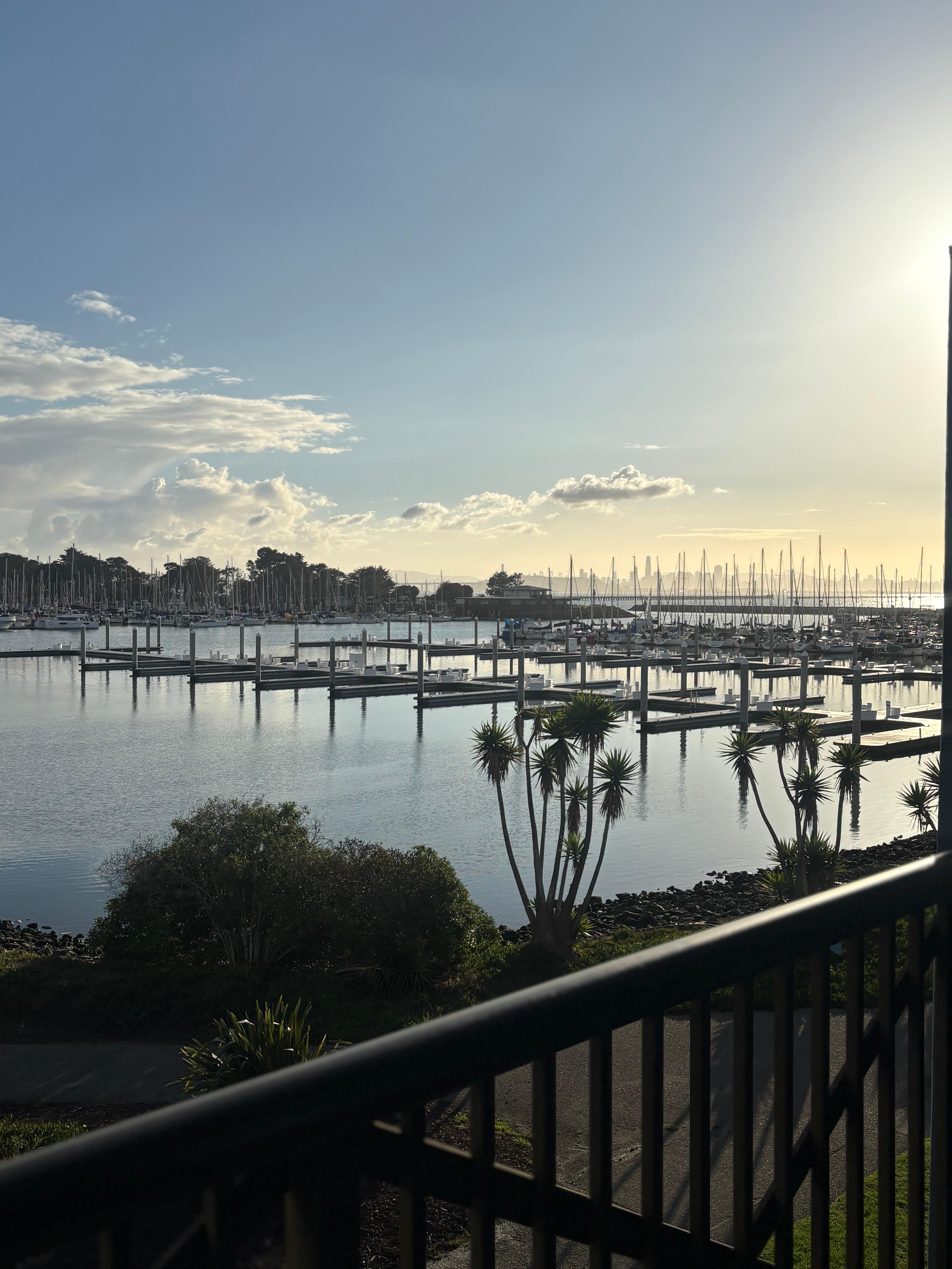 View from our room’s balcony