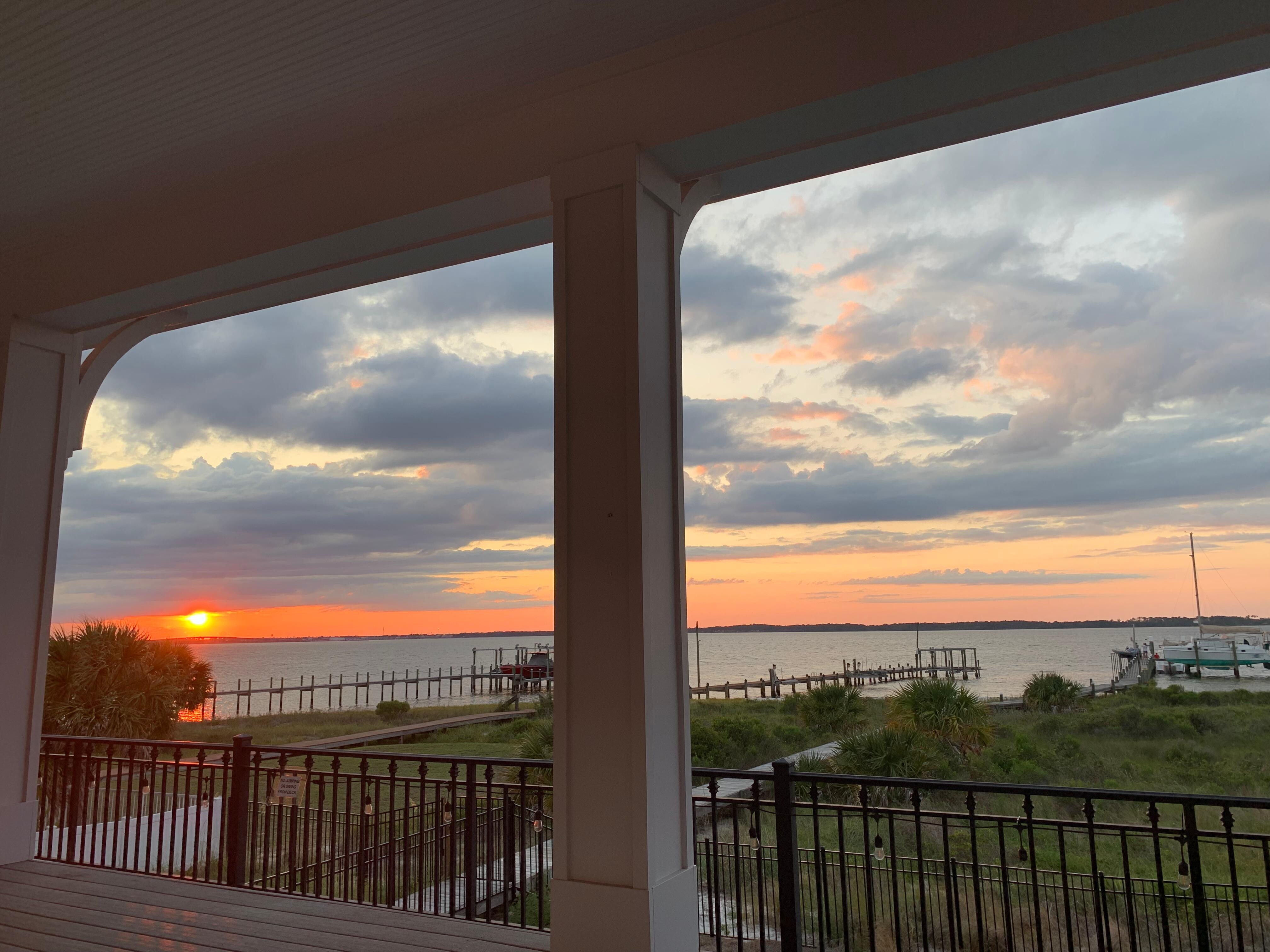 Beautiful sunset from the porch.