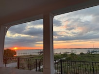 Beautiful sunset from the porch.