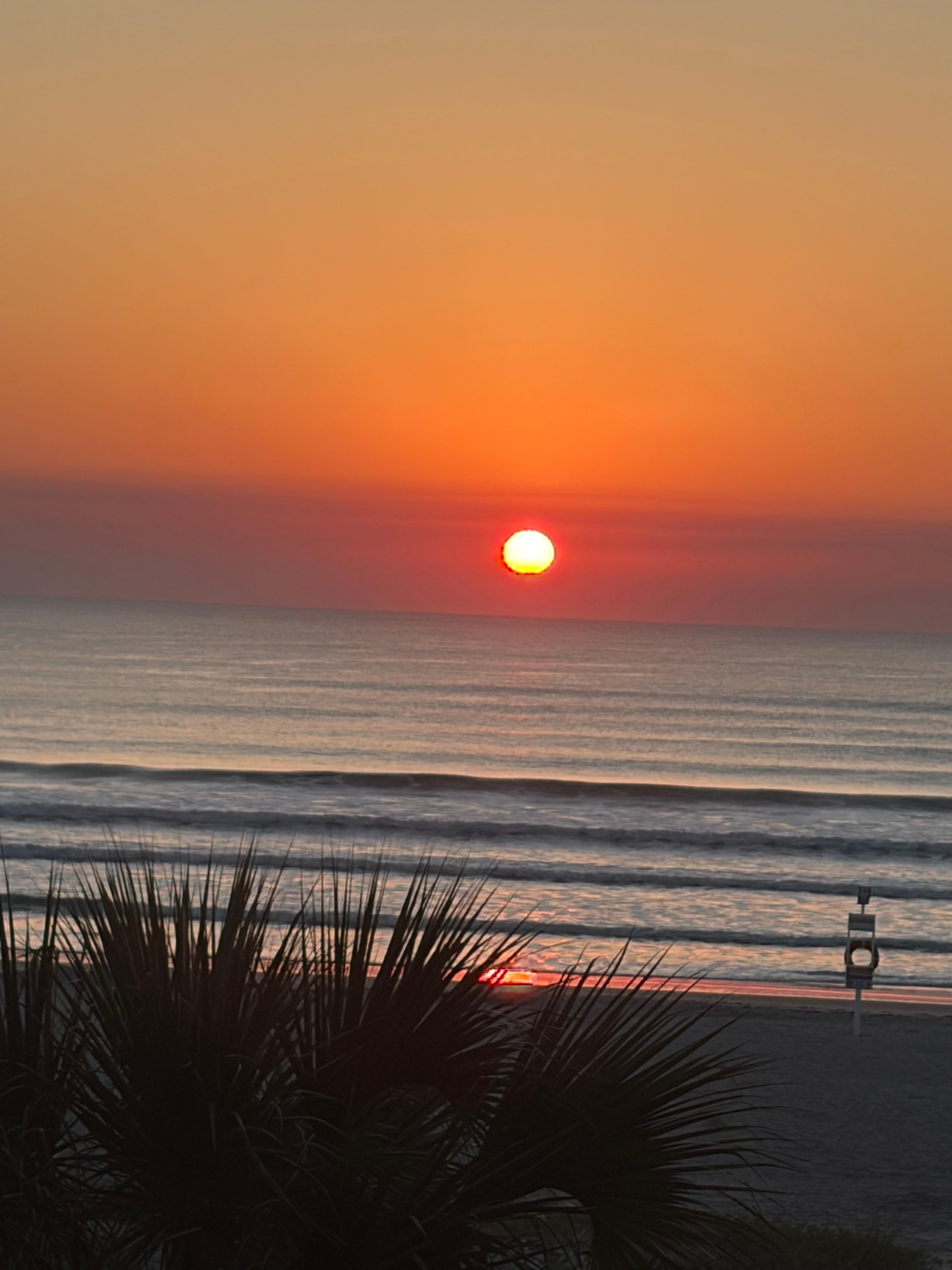 Sunrise from the balcony 