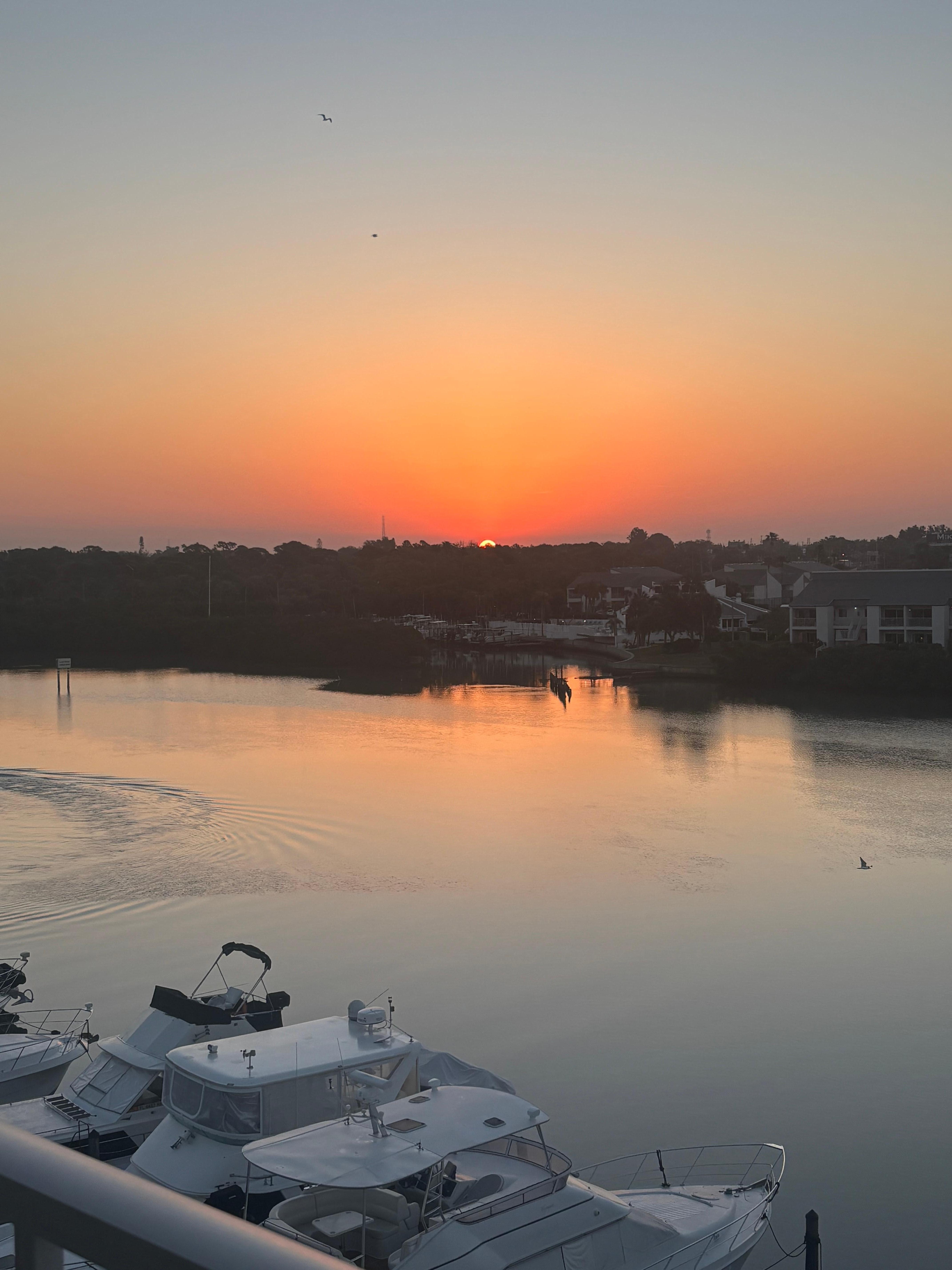 Sunrise from the patio 