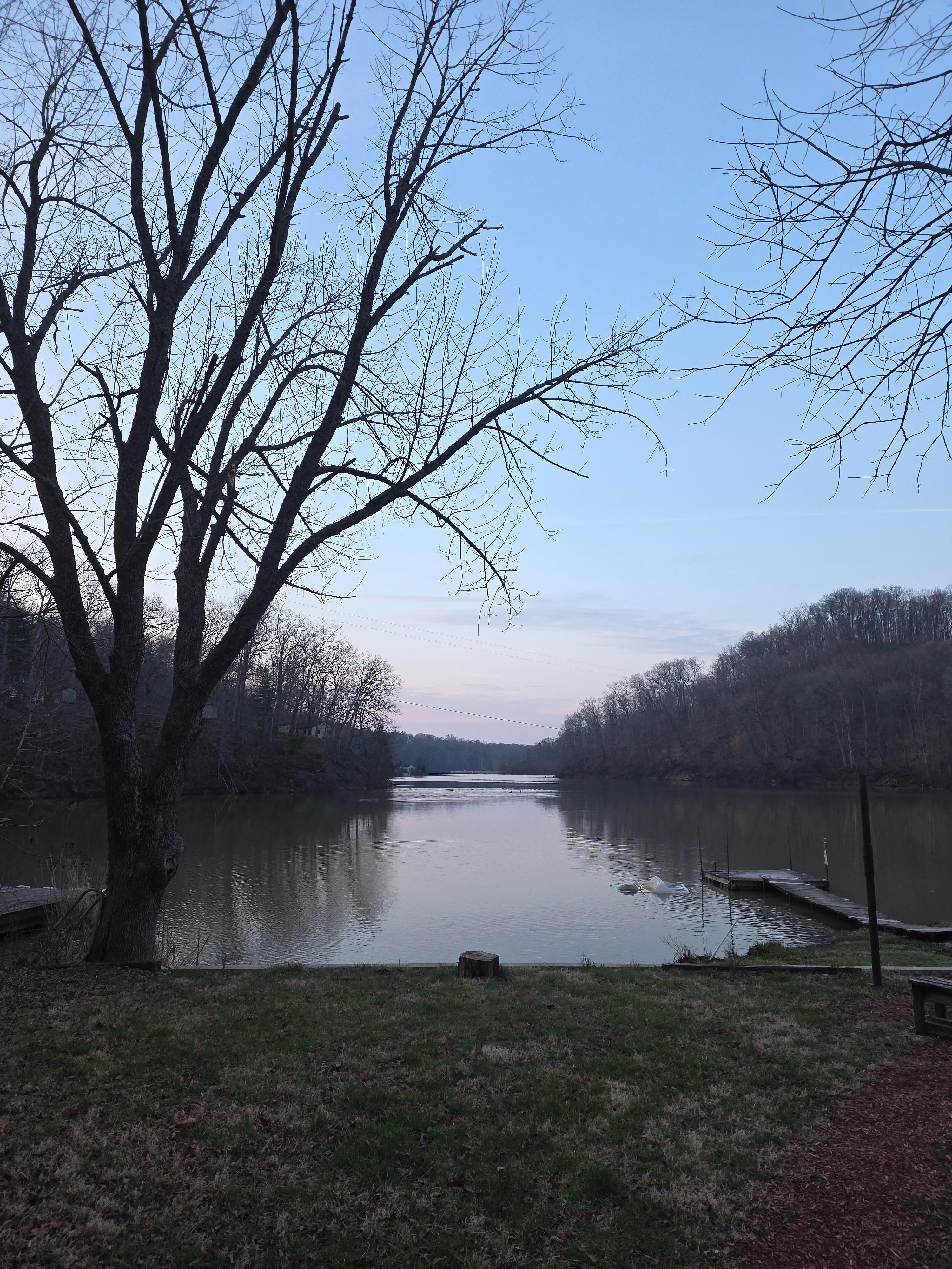 The first day of spring at the lake house