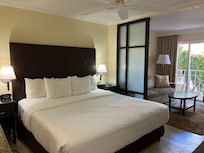 Our room with king size bed