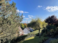 Uitzicht vanaf het balkon.