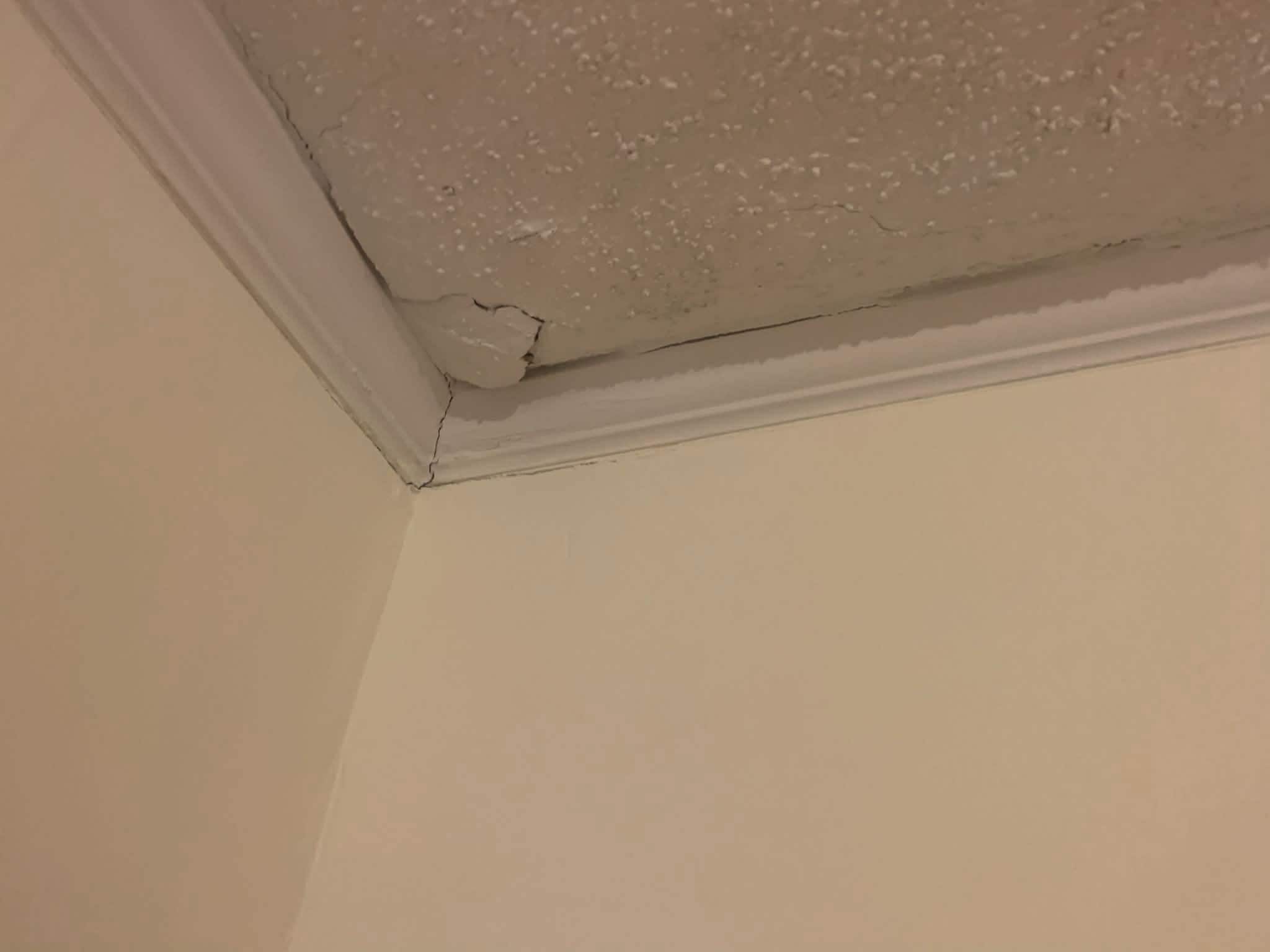 Ceiling damage -- water?