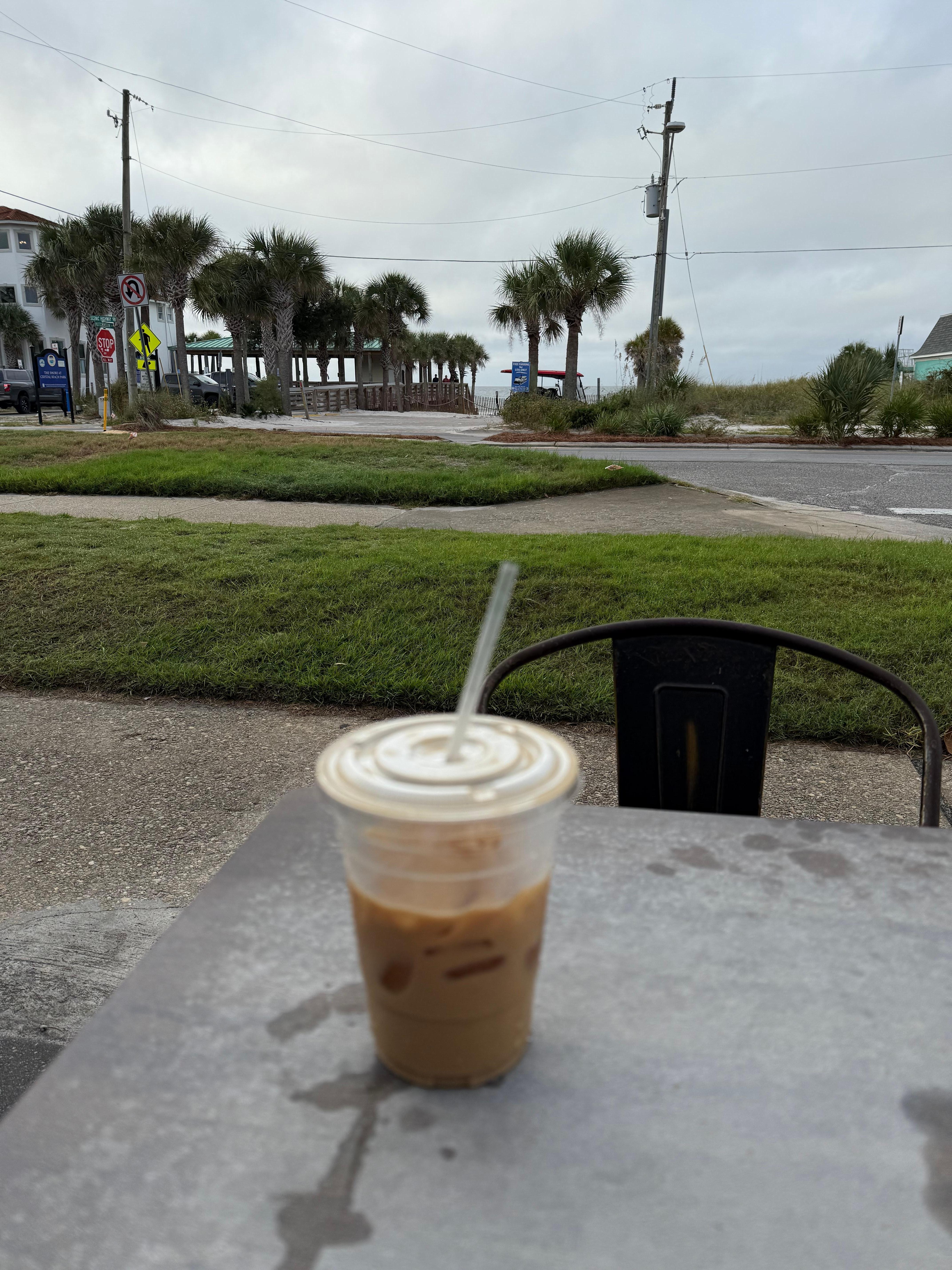 Yummy latte from Camille’s. 