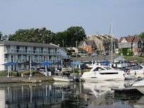 Harbour Inn on the left