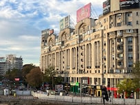Shops on the Piata Unirii, directly across the street from the hotel.