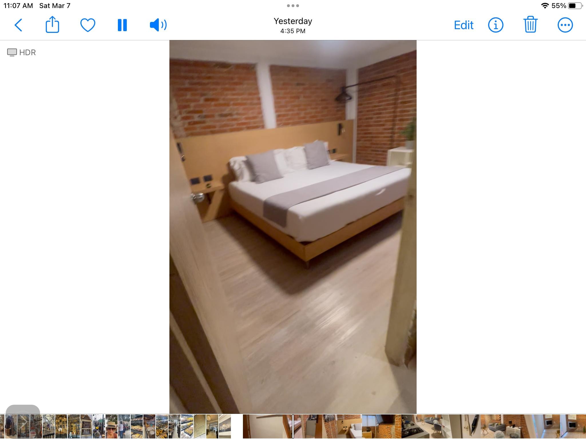 Comfortable king size bed. 