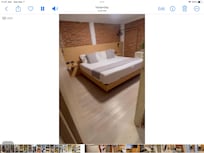 Comfortable king size bed.