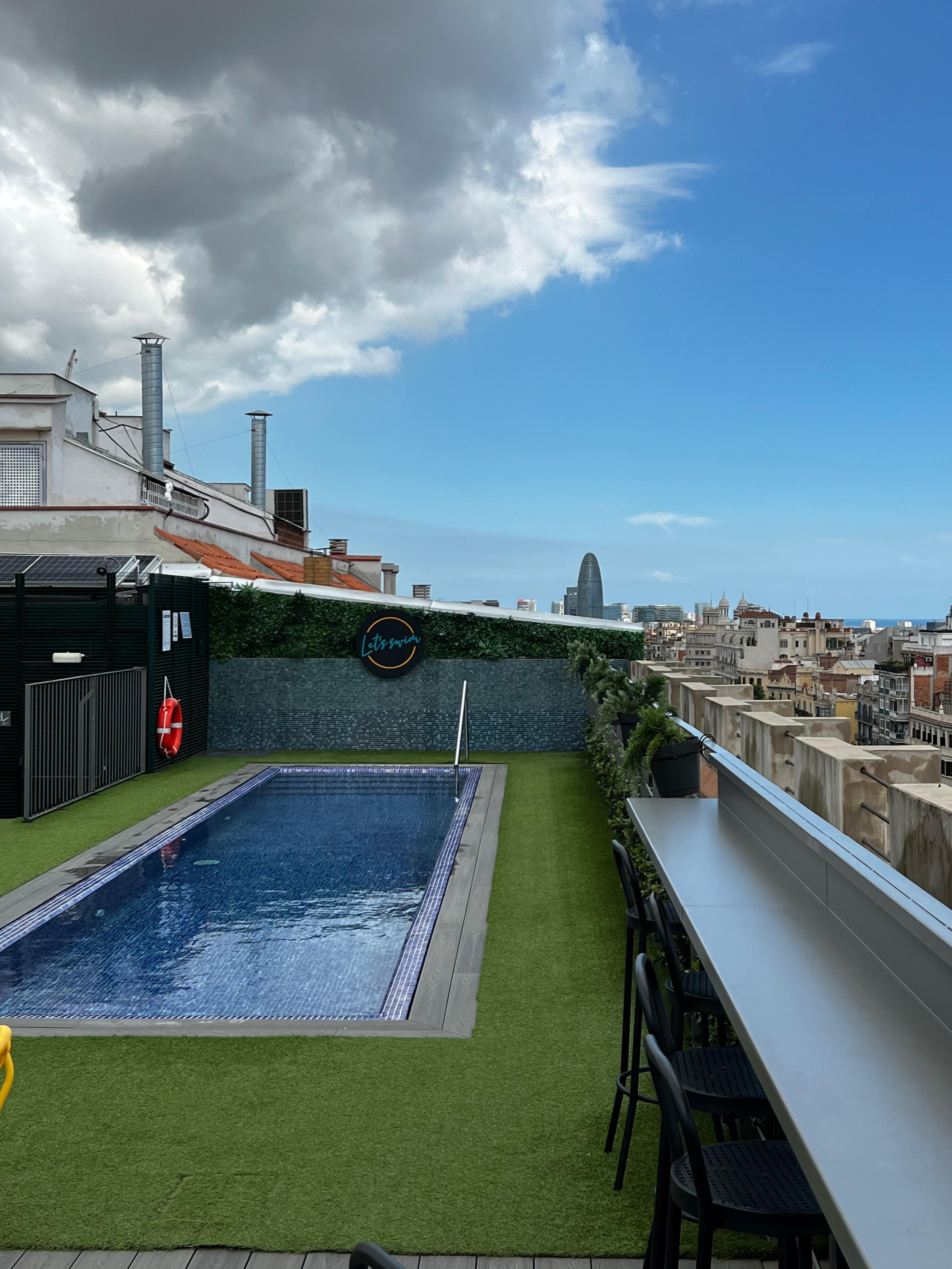 Takterrassens pool