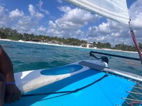 Out on the catamaran