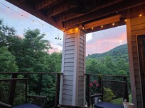 Sunset on the porch