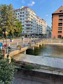 Udsigten fra morgenmadsrestaurant.