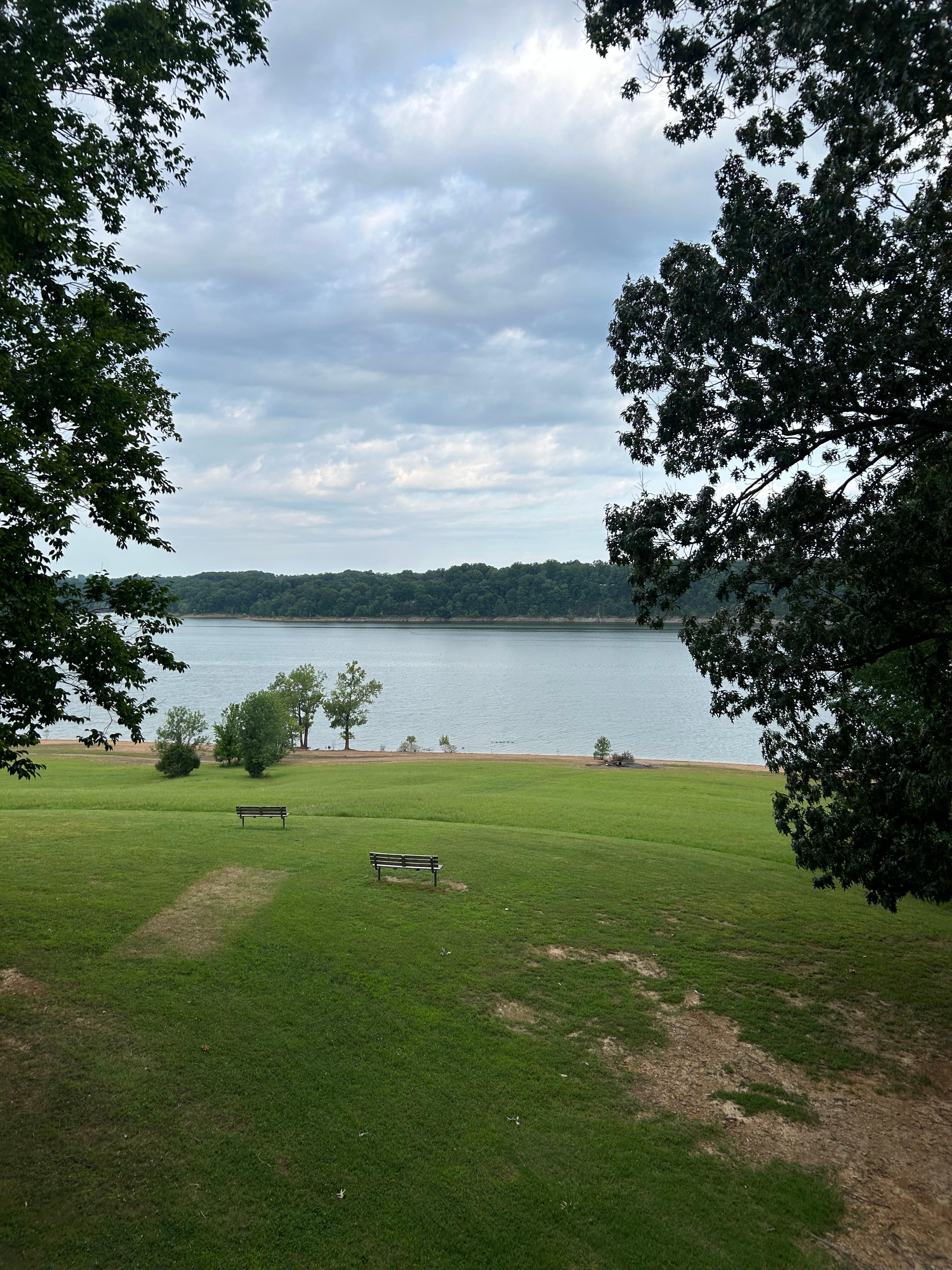 View of lake from our balcony! 