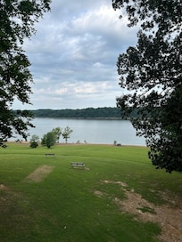 View of lake from our balcony!