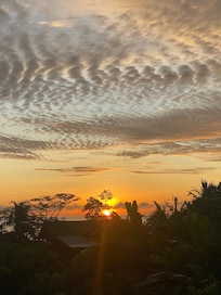 Sunset from the terrace