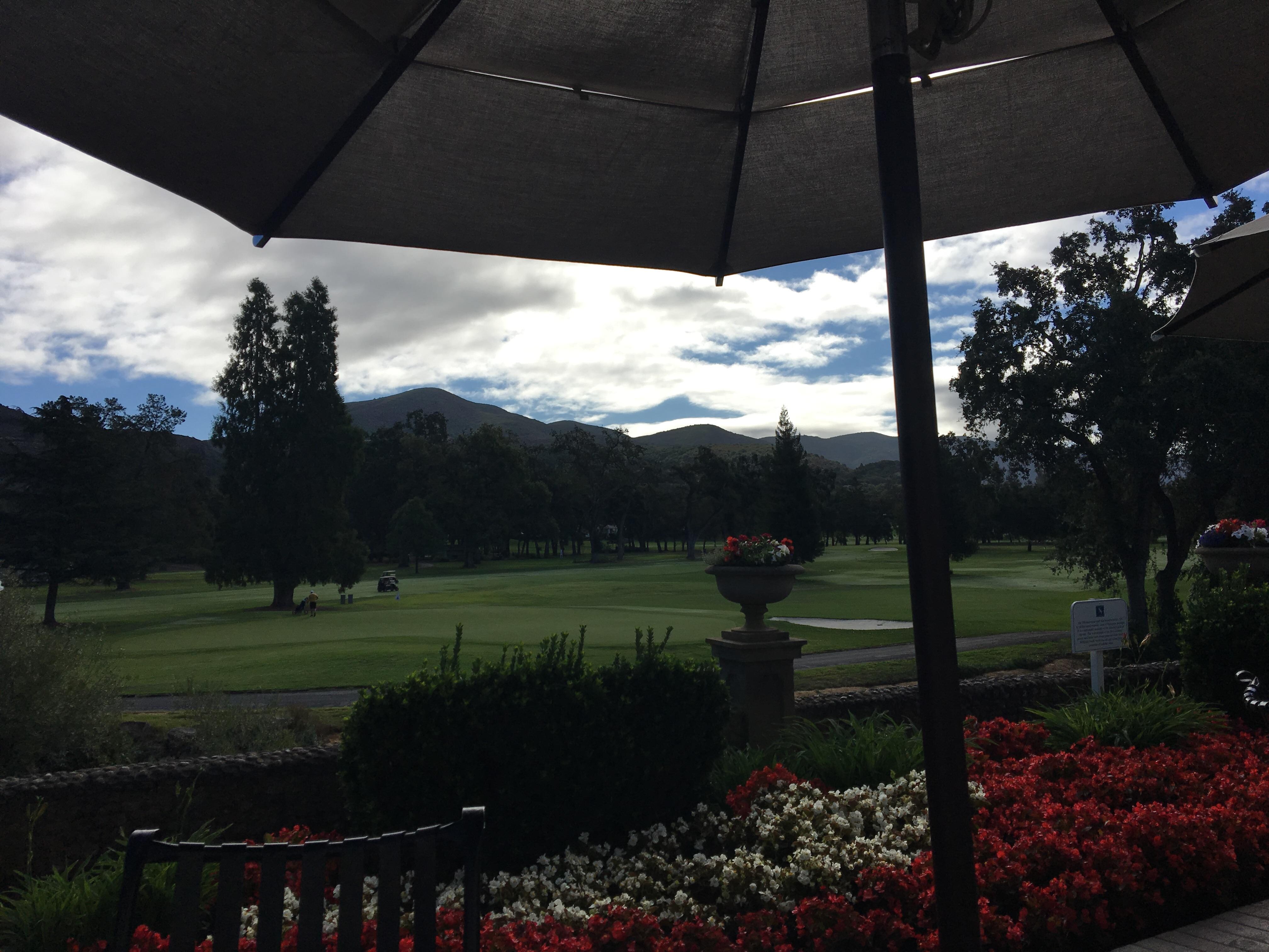 Golf course view from terrace