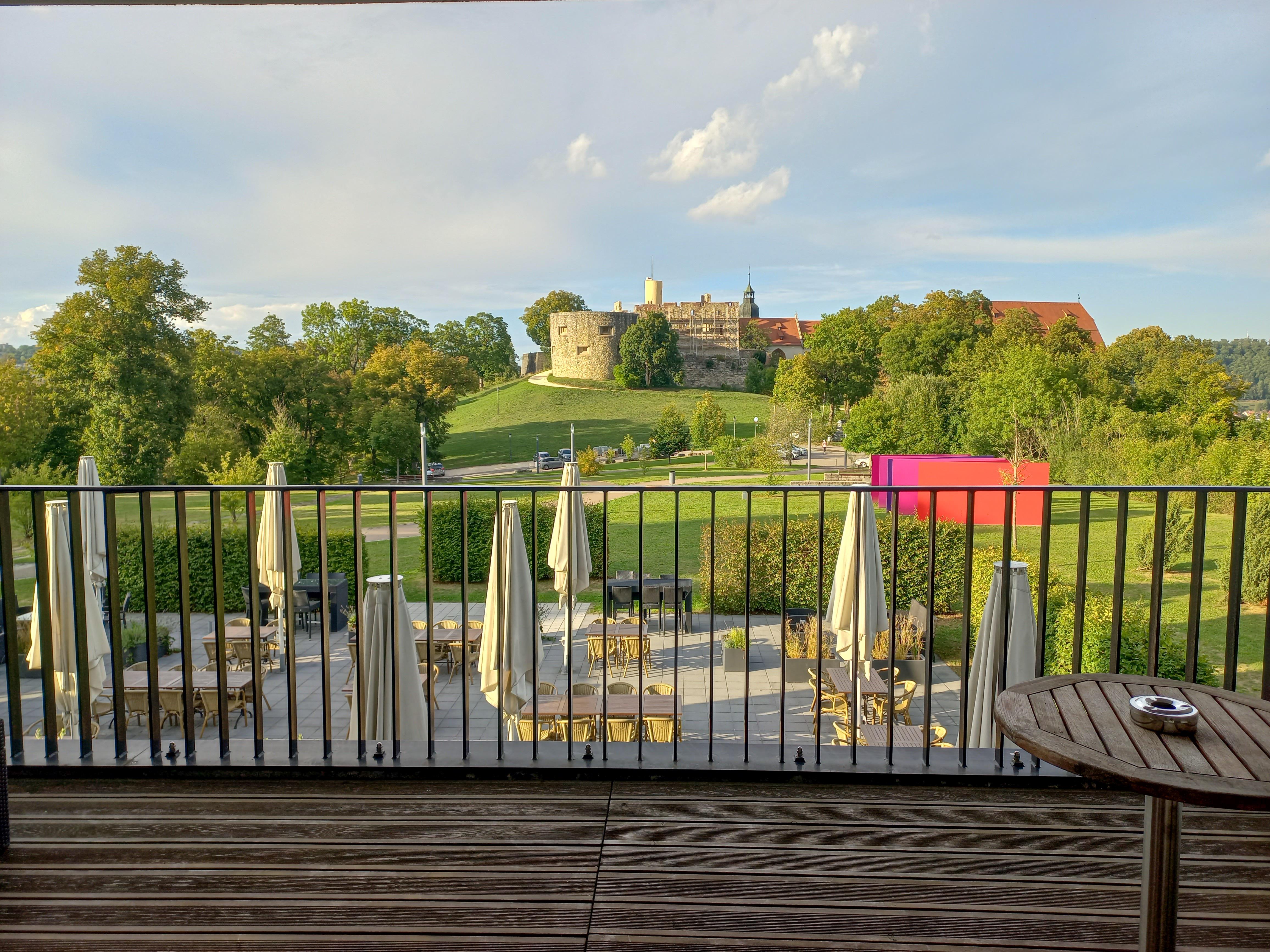 Evening view of the castle  from the balcony