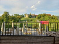 Evening view of the castle from the balcony