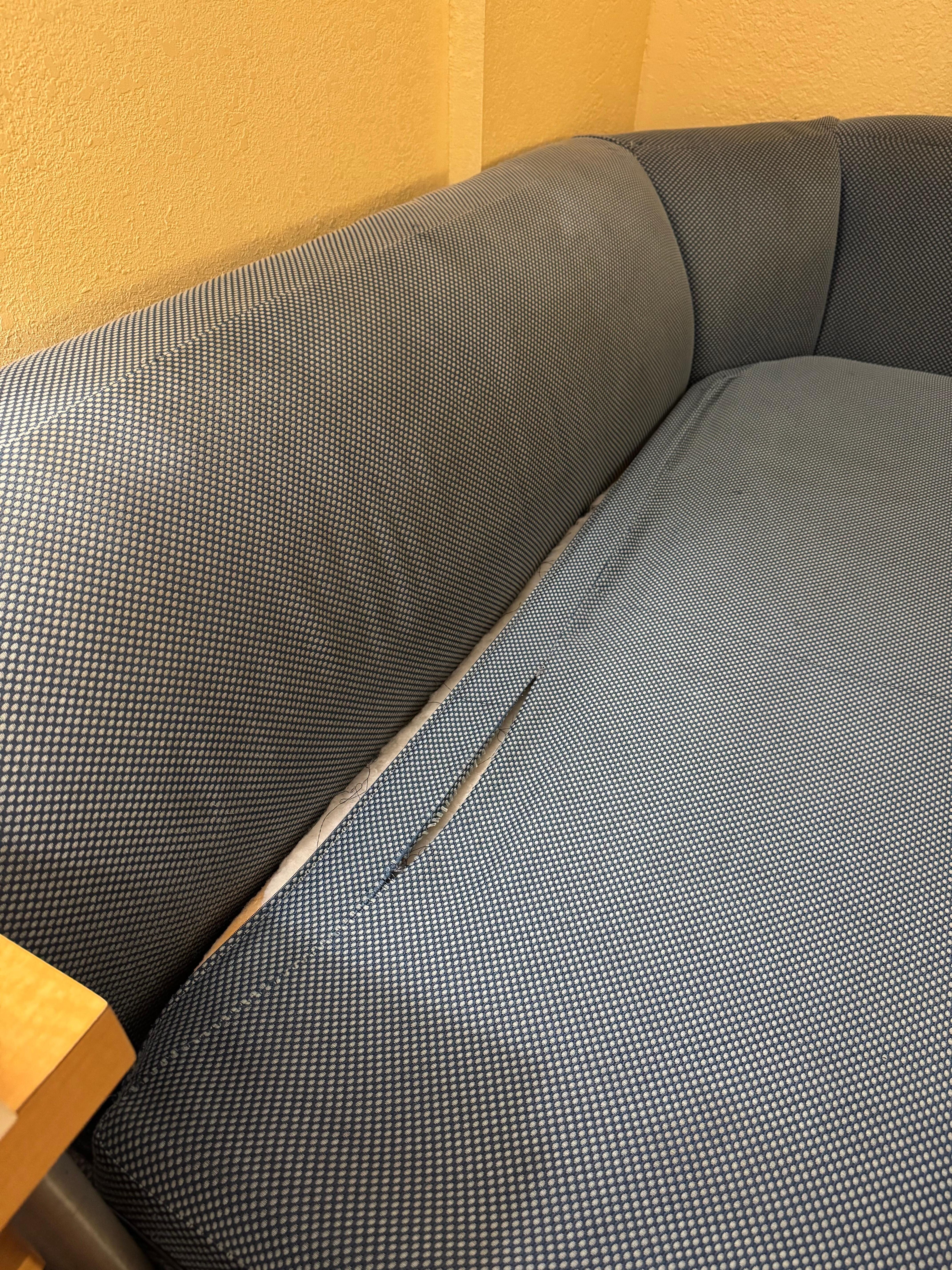 Saggy ripped sofa