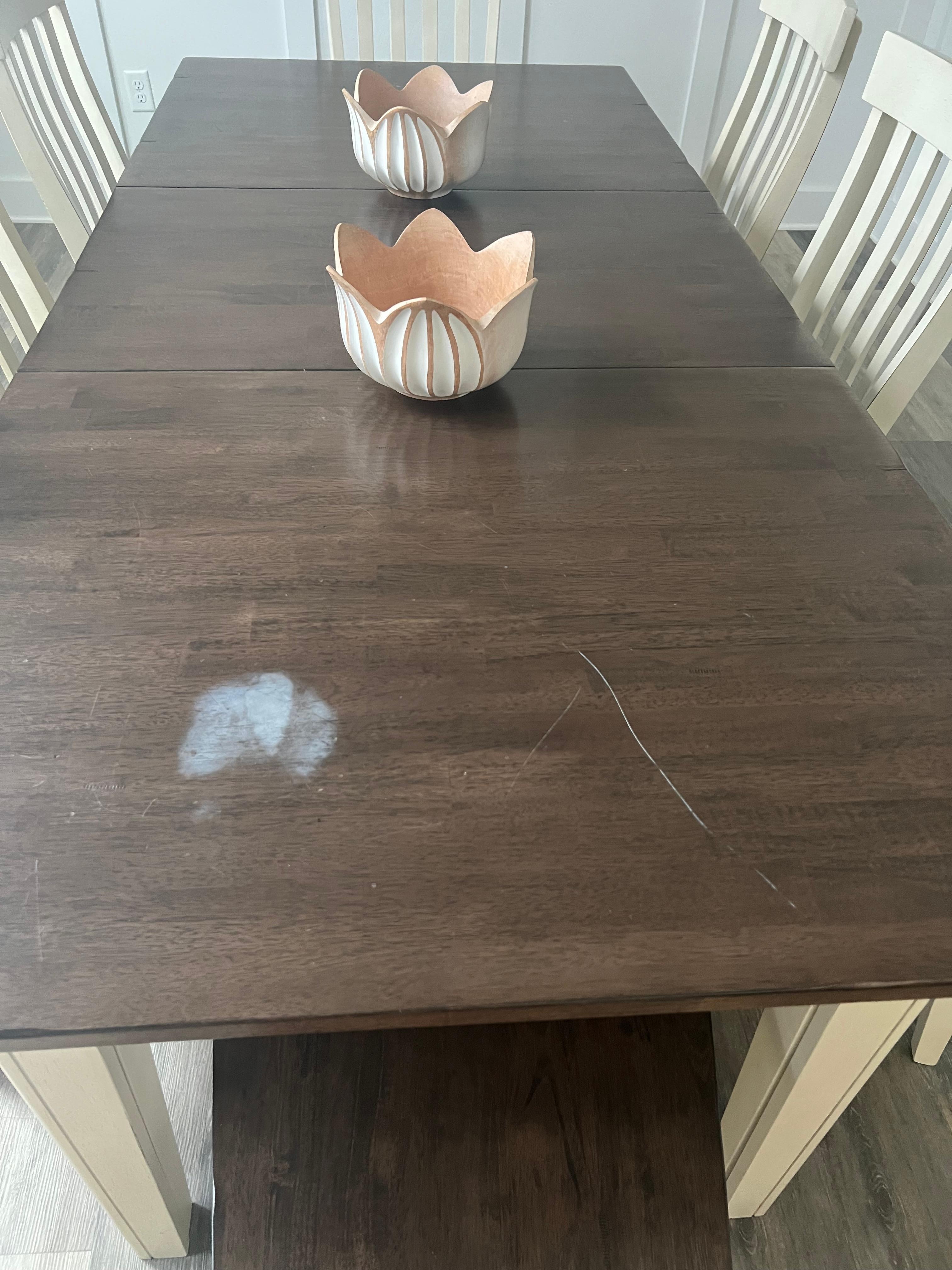 Dining room table at both ends